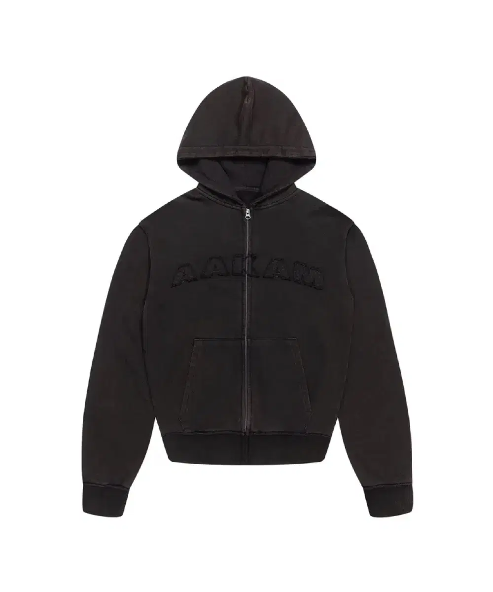 아캄 aakam 후드집업 Washed Logo Zip-Up Hoodie